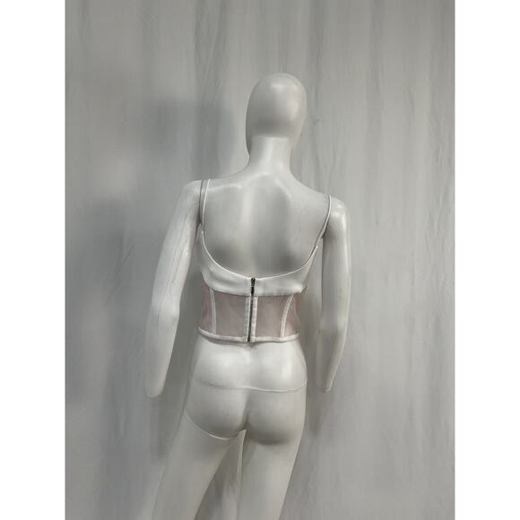 Rozie Corsets White Polyester Corset Top Size 42 / XL - Picture 3 of 5